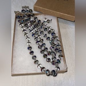 Beaded Necklace & Earrings